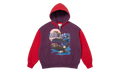 MM6 Maison Margiela Eagle Zip Up Hooded Sweatshirt "SS26 - Purple / Red" SU27174