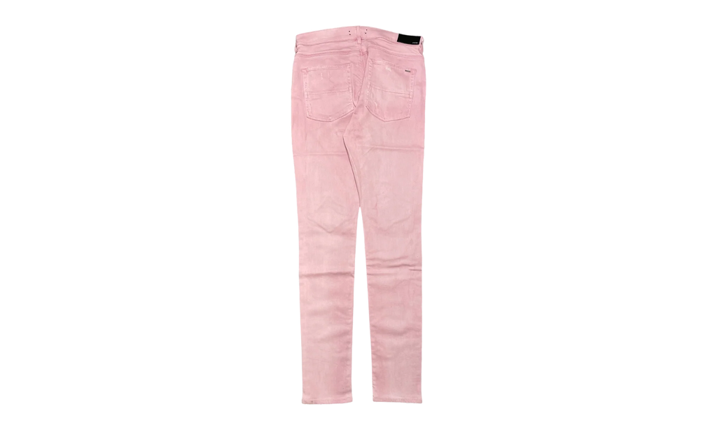 MX1 Leather Patch Sprayed Jeans "Pink White" SS23MDS013 651
