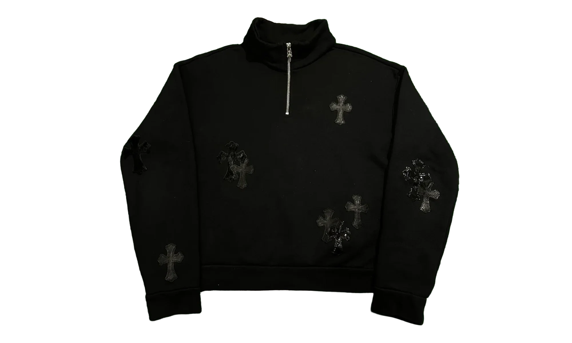 Cross Patch Quarter Zip "Black" CHRM0834