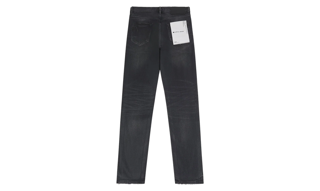 Double Dip Coated Straight Leg Denim "Black" P005 DDCV125