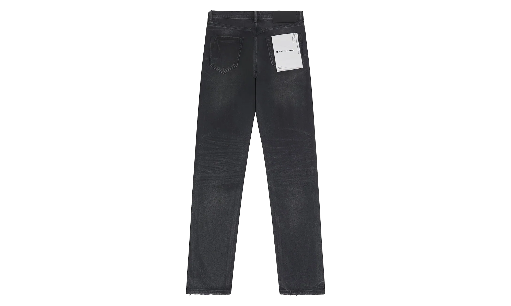 Double Dip Coated Straight Leg Denim "Black" P005 DDCV125