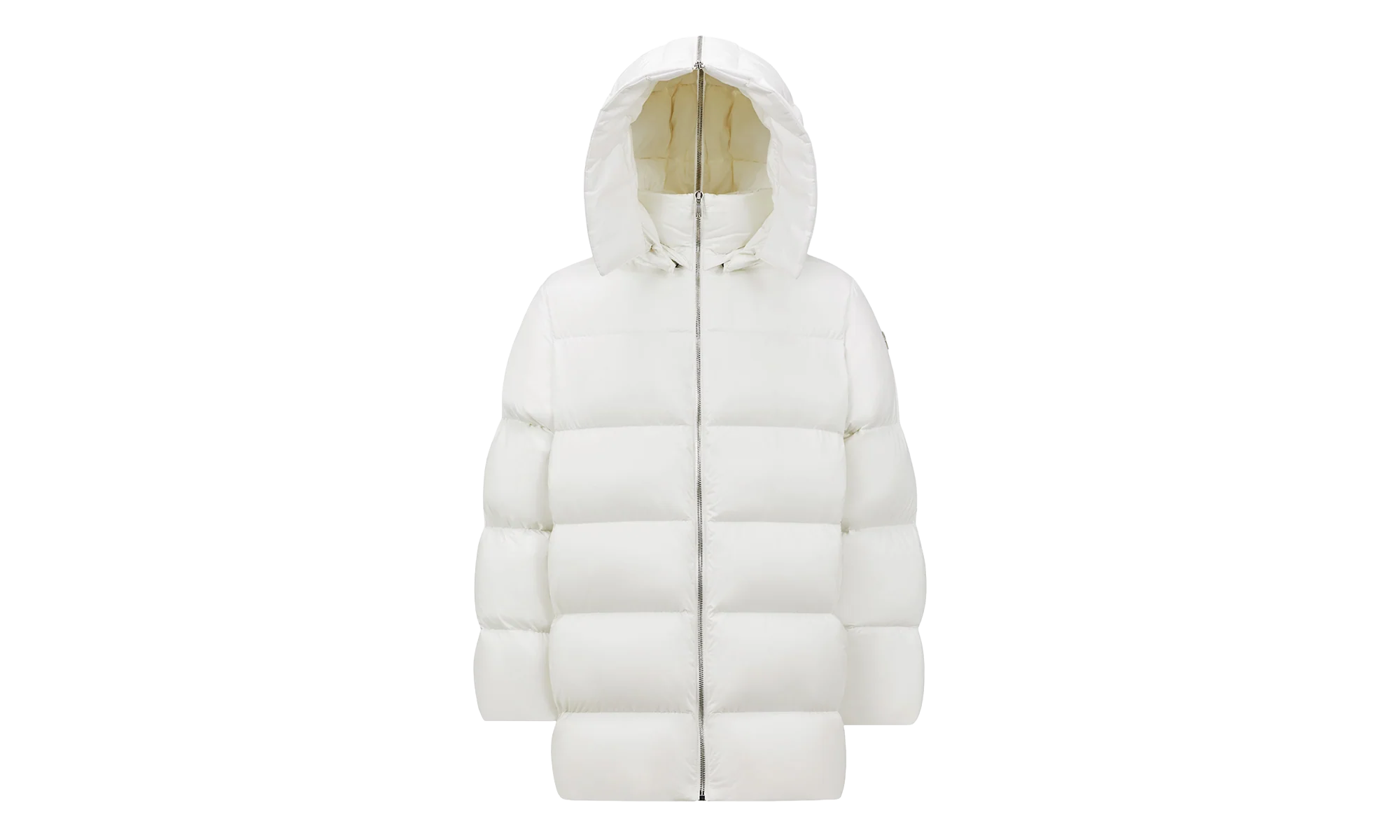Rick Owens Woven Hooded Cyclopic Coat "Milk" MON39