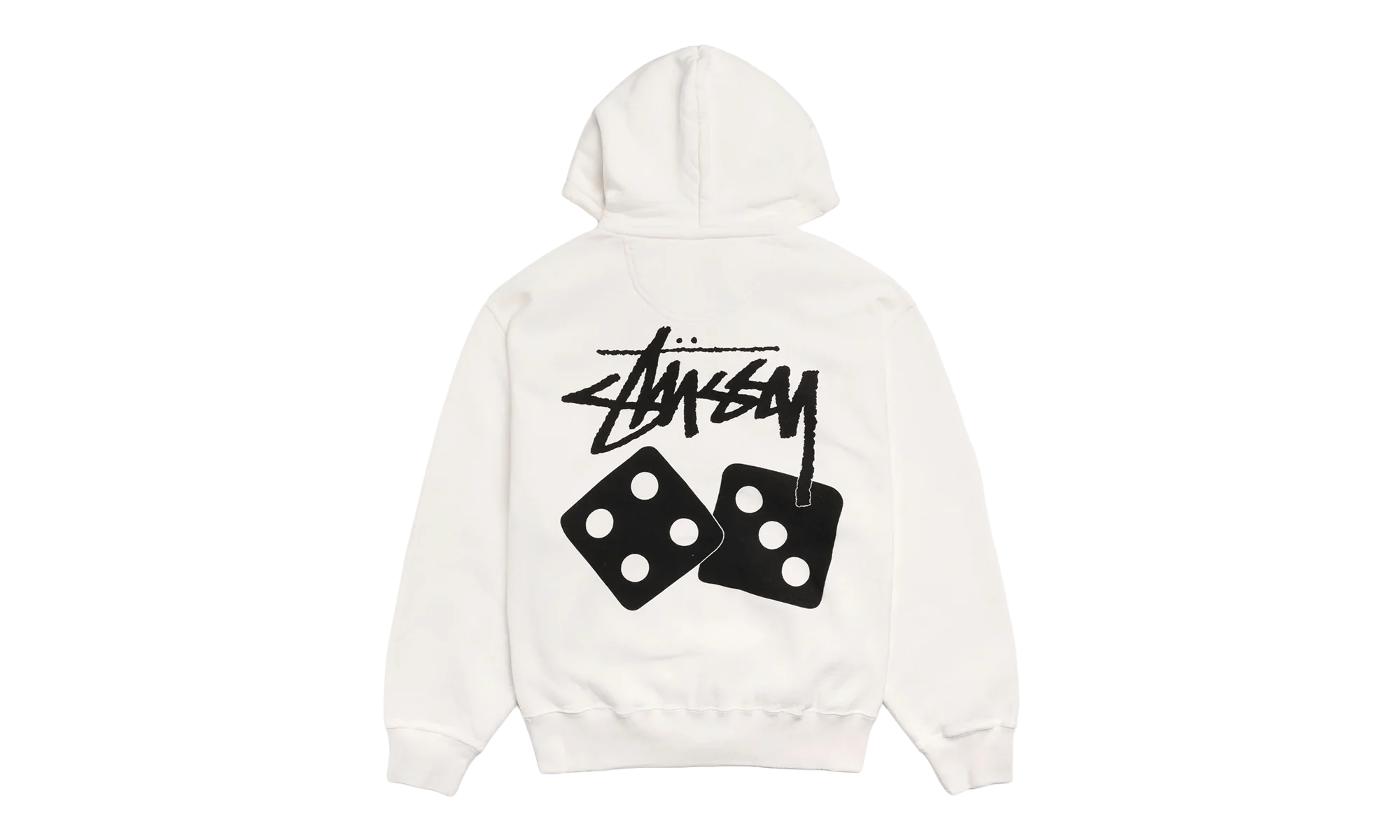 Dice Pigment Dyed Zip Up Hoodie "Natural" STUS371