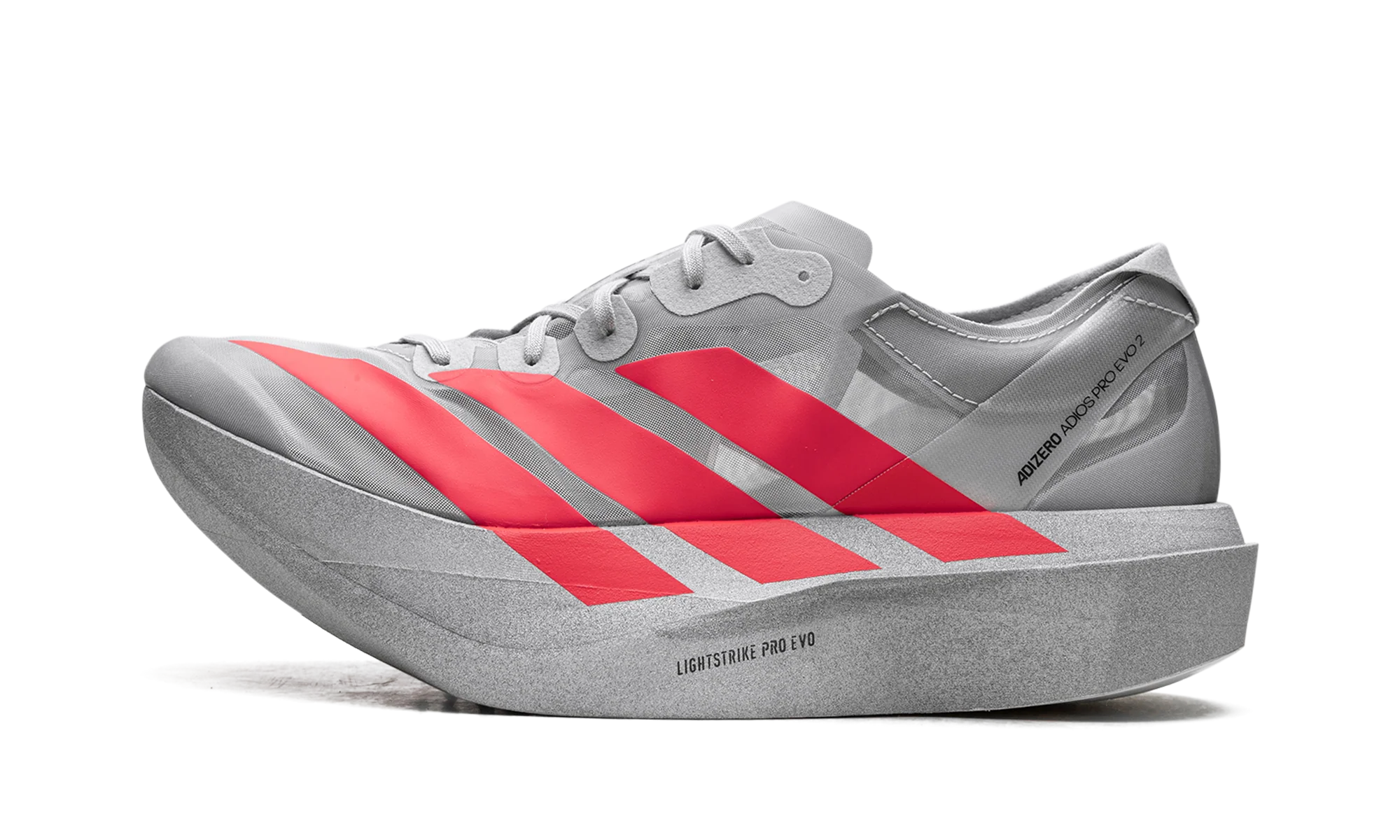Adizero Adios Pro Evo 2 "Silver Metallic/Lucid Red/Grey Two" JR7259