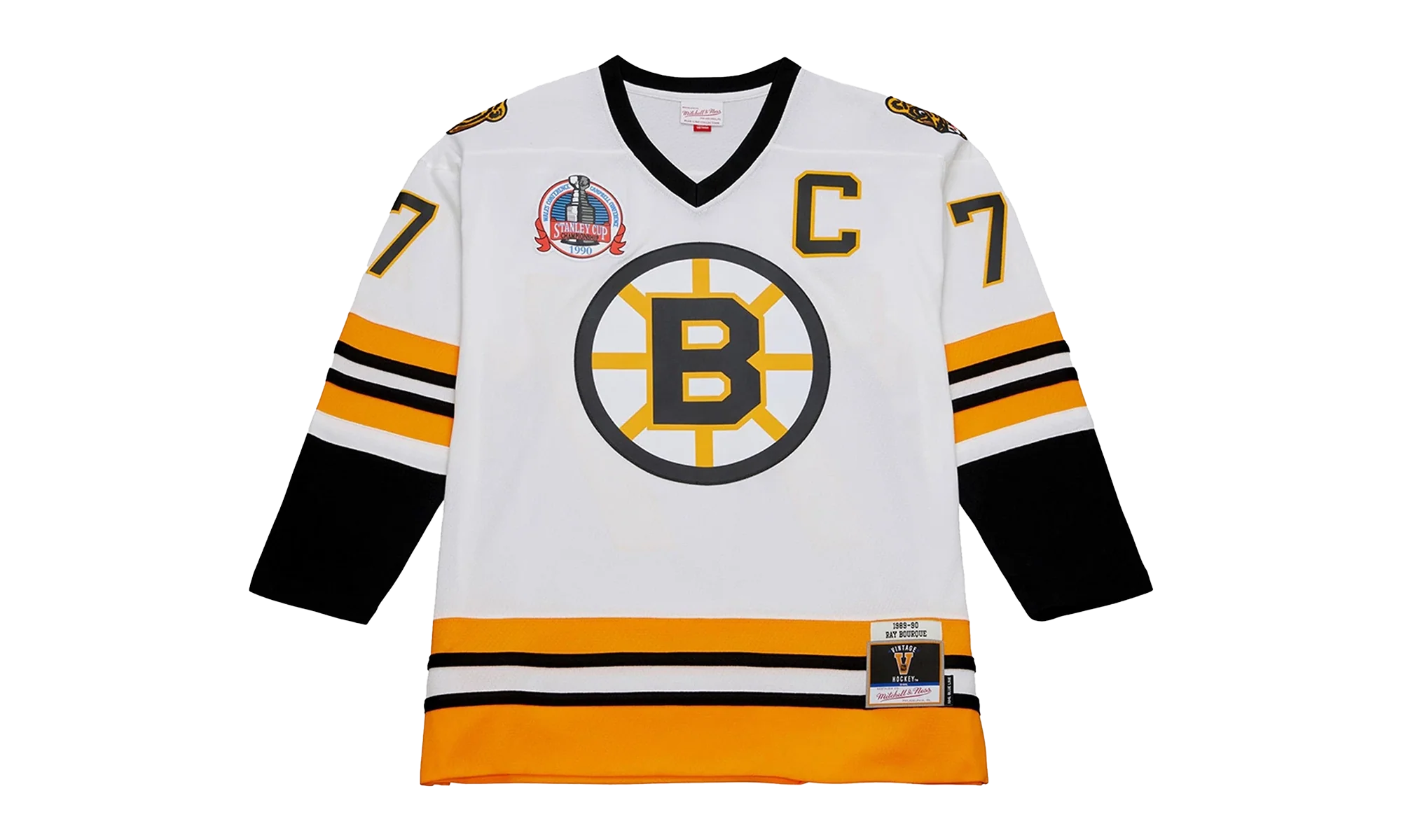 NHL Ray Bourque White Jersey "1989 Boston Bruins - White" JY9023 BBNWHIT