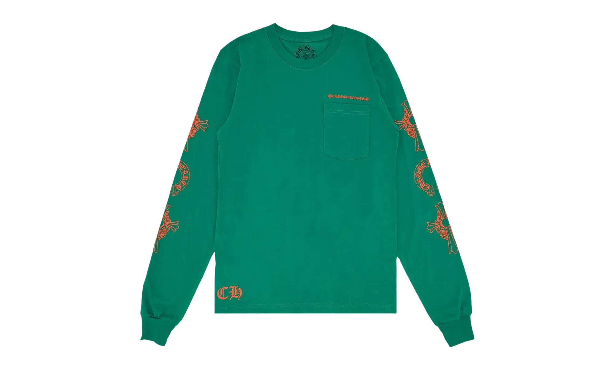 Horseshoe Cross Logo Long-Sleve "Green/Orange" CHRM0688