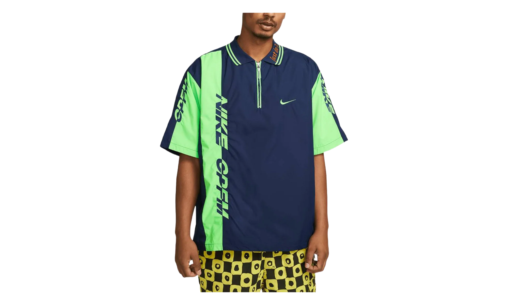 Nike x Cactus Plant Flea Market Short Sleeve Polo Shirt "Navy Green" DM4959 410