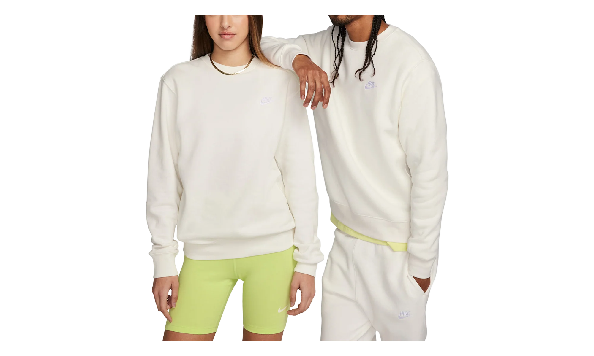 Sportswear Club Fleece Crewneck Sweatshirt "Sail / White" BV2662 133