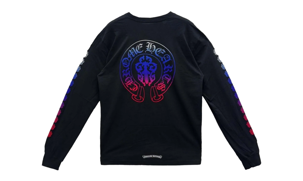 Gradient Dagger Horseshoe Long Sleeve Tee "Black" CHRM0789