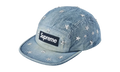 Stars Studded Denim Camp Cap "SS26 - Washed Indigo" SU27258