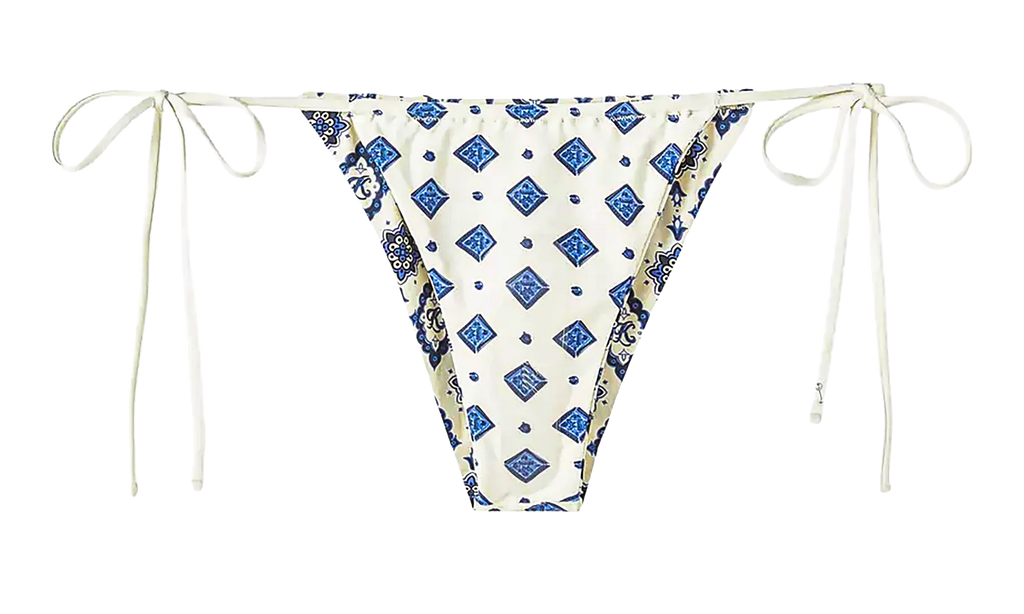 Tova Baroque Tile Tie Bottom "White" KITH53