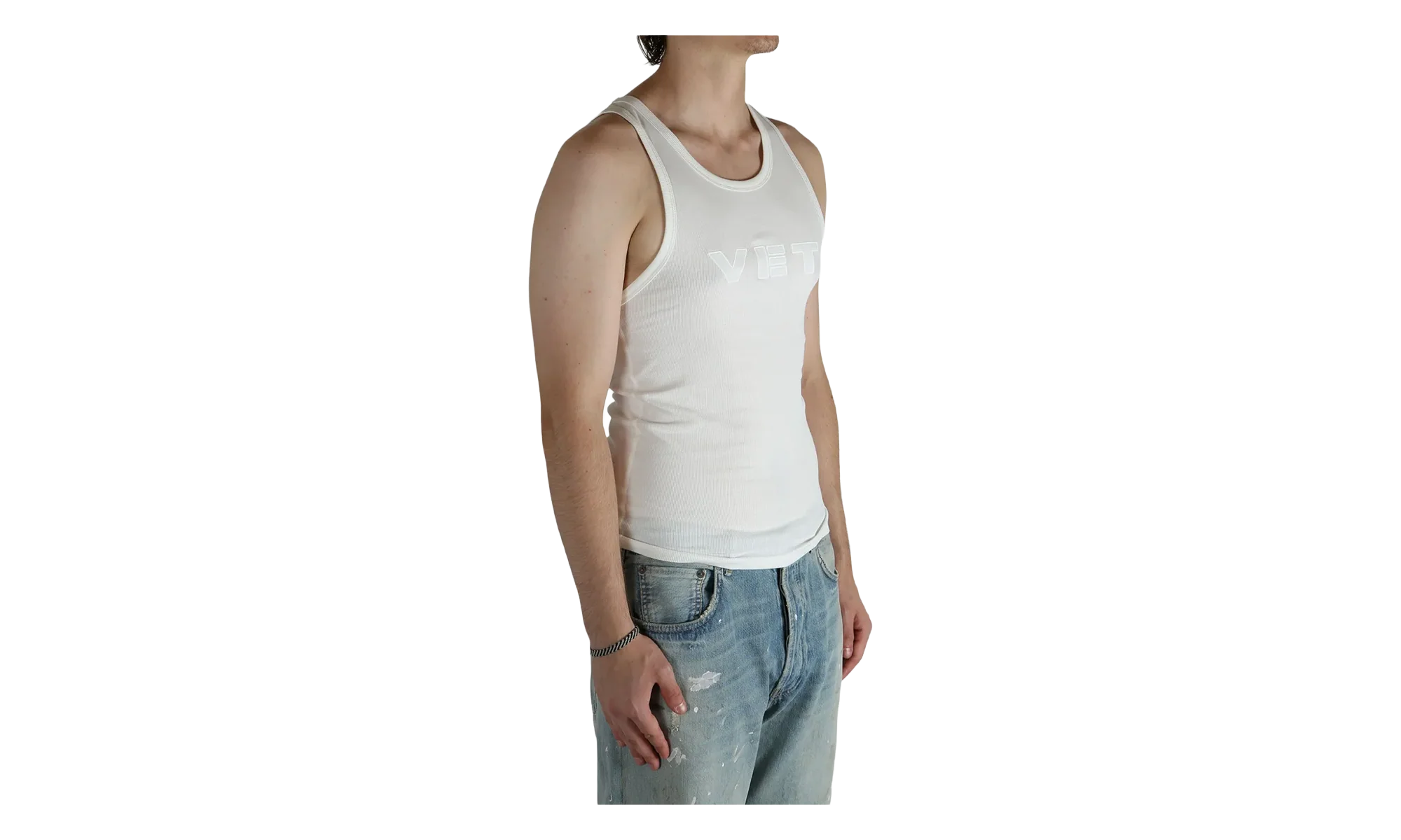Vet Tank Top "White" MH76TT220W WHIT