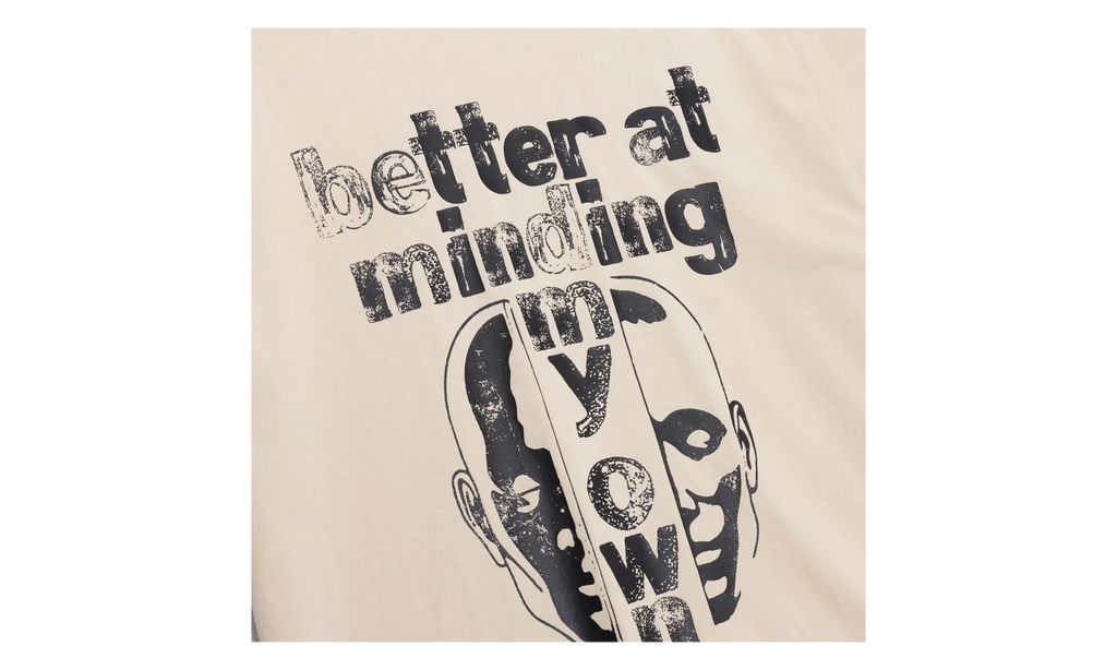 Better at Minding My Own Short-Sleeve Tee "Taupe" HTG260193 TAUP