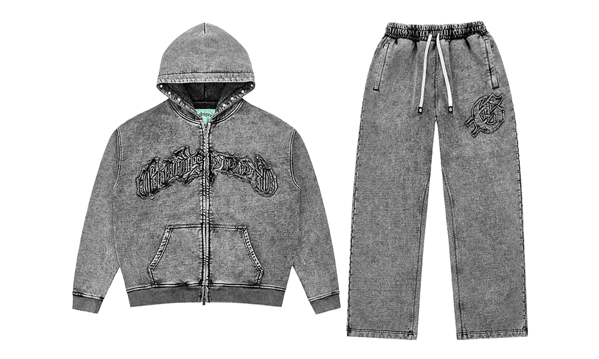 Symmetric Studded Set "Acid Wash" GS109