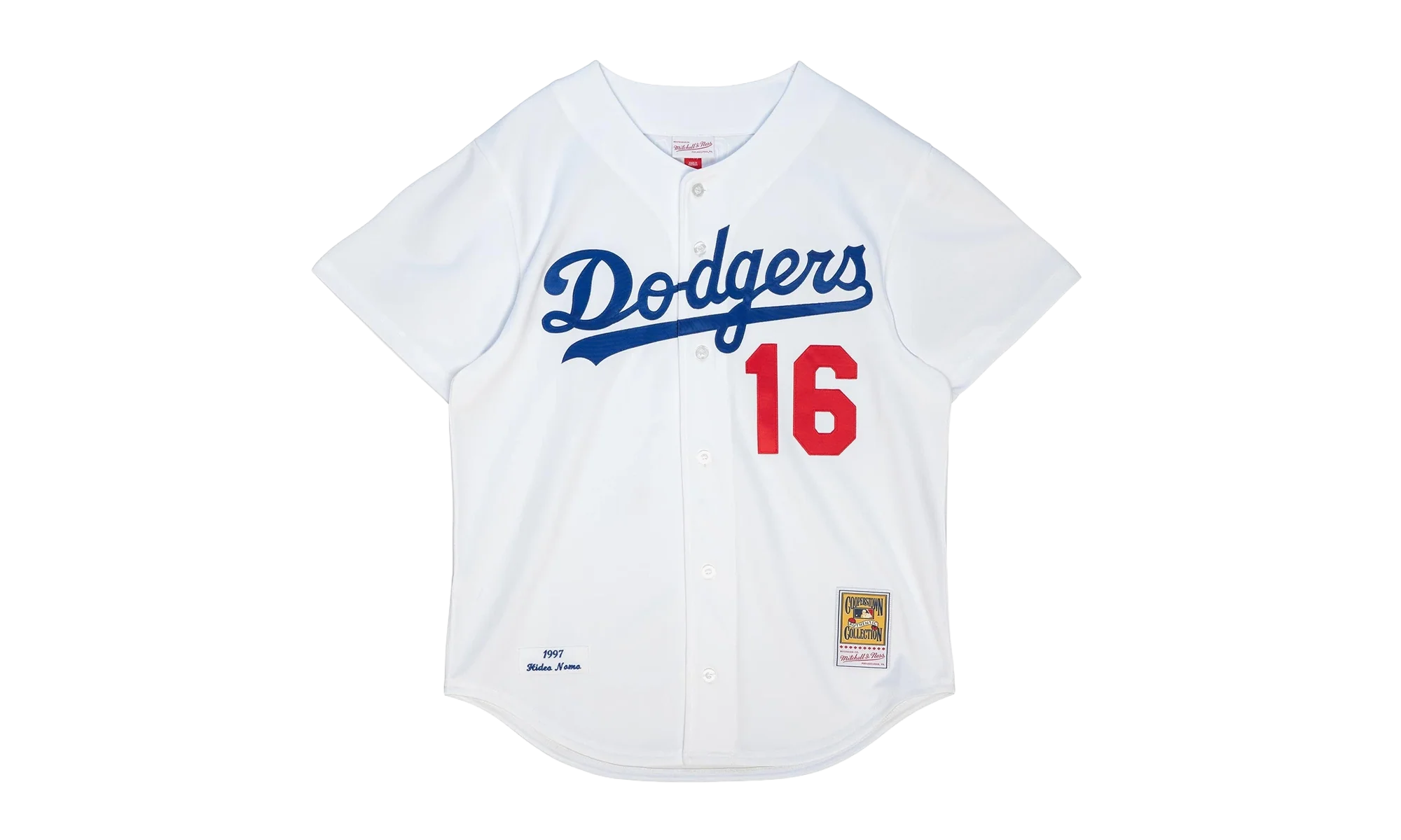 MLB Hideo Nomo Home Jersey "1997 Los Angeles Dodgers – White" AJY13362 LAD97HNOWHIT
