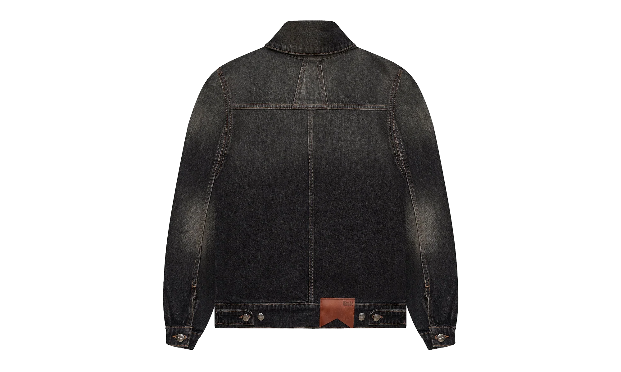 TIRE DENIM TRUCKER JACKET "AGOURA BLACK" RHFW25JA04012 3191