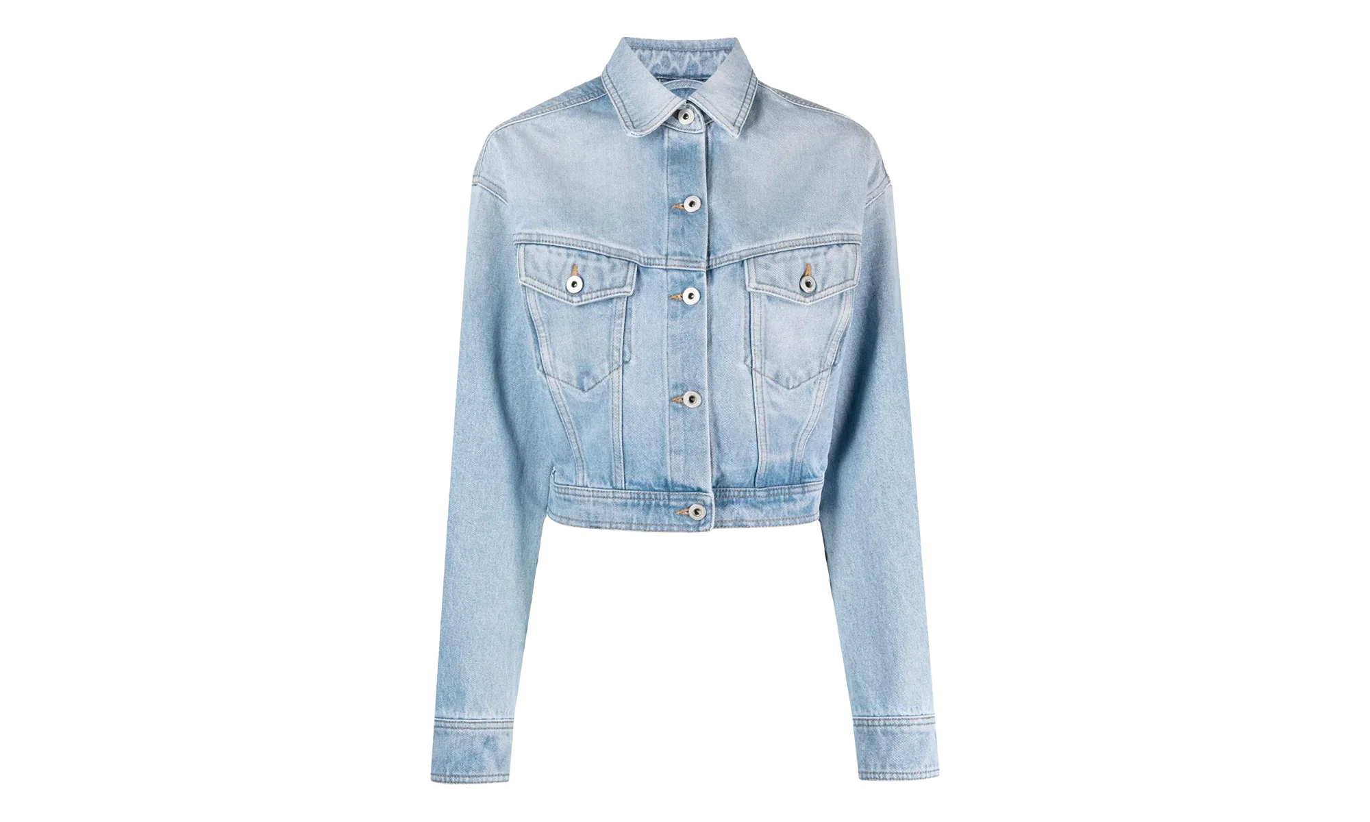 Toy Box Bleach Crop Jacket WMNS "Blue" OWYE041S23DEN0014000