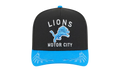 9FIFTY Detroit Lions NFL A Frame Snapback Hat "Black / Blue" NE105