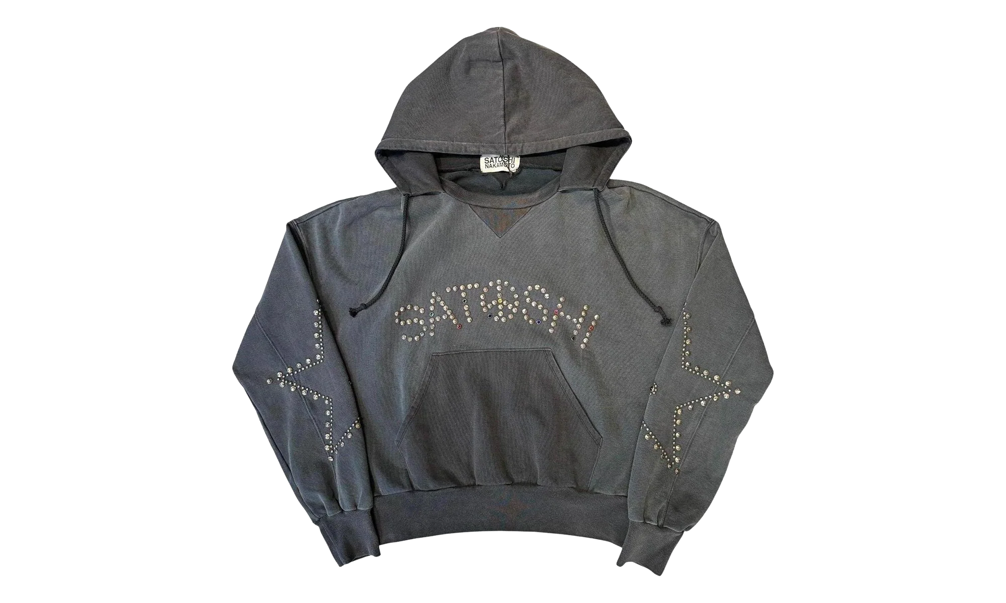 Star Studded Hoodie "Black Grey" SAT012