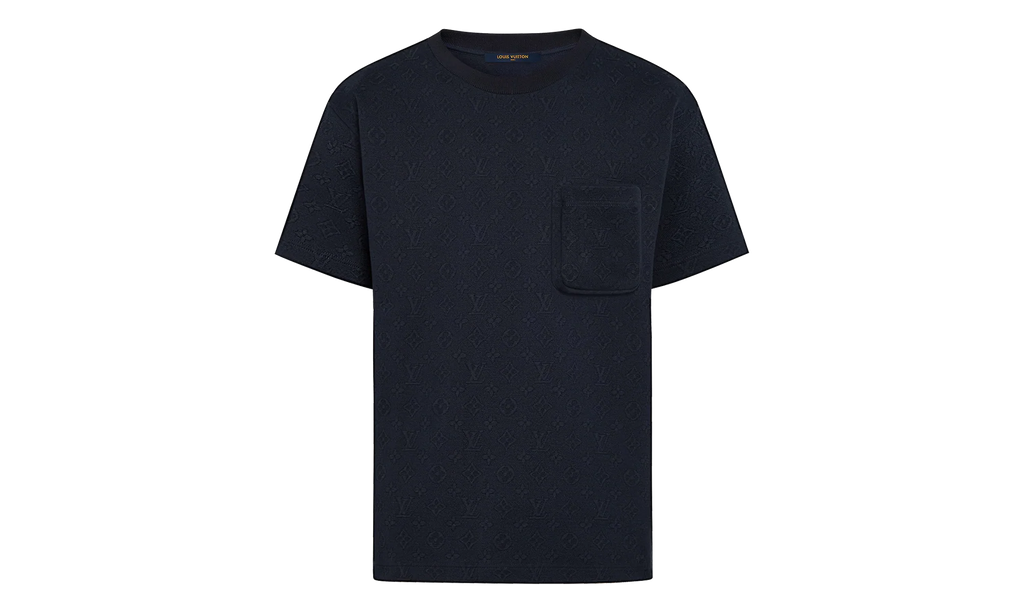 Signature 3D Pocket Monogram Short Sleeve Tee "Navy" 1A7XRT