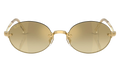 Ray-Ban Rimless "A$AP Rocky - Polished Arista Gold with Brown Mirror Gold Gradient Lens" RB3929 001 7I