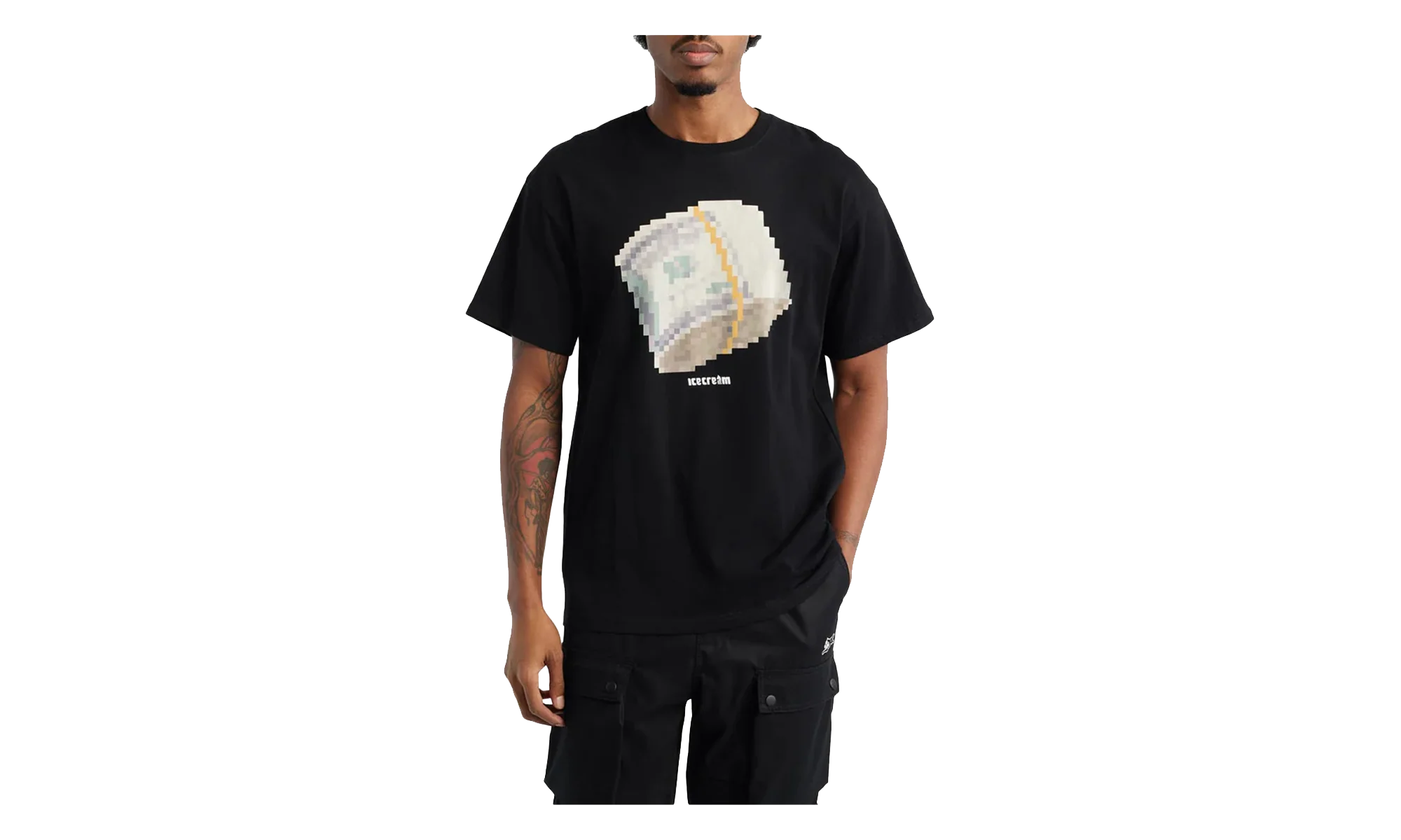 Pixel Money Tee "Black" 451 8211 BLK