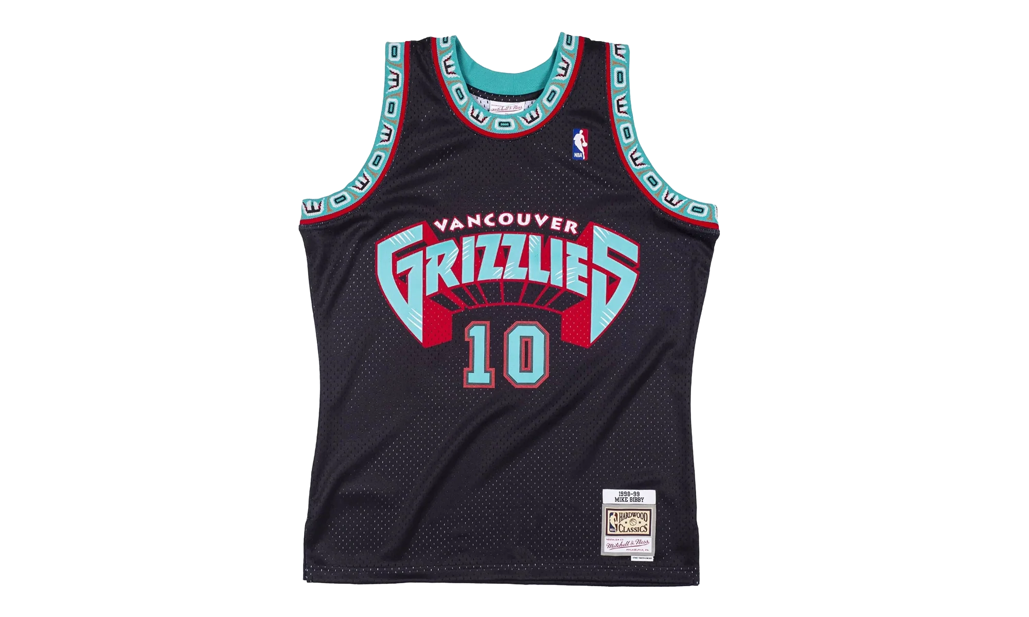 NBA Mike Bibby Reload Swingman Jersey "1998 Vancouver Grizzlies - Black" SMJYCP19289 VGRBLCK98MBI