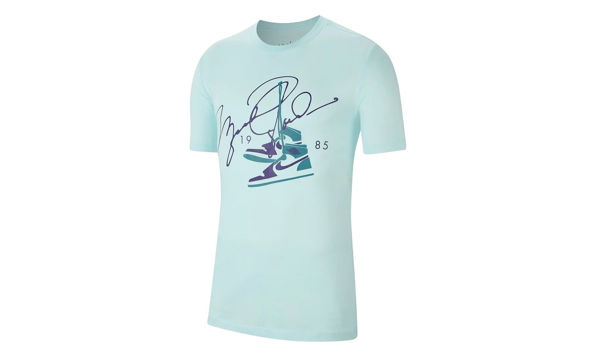 Air Jordan AJ85 Signature Short Sleeve Tee "White / Black" BQ5538 336