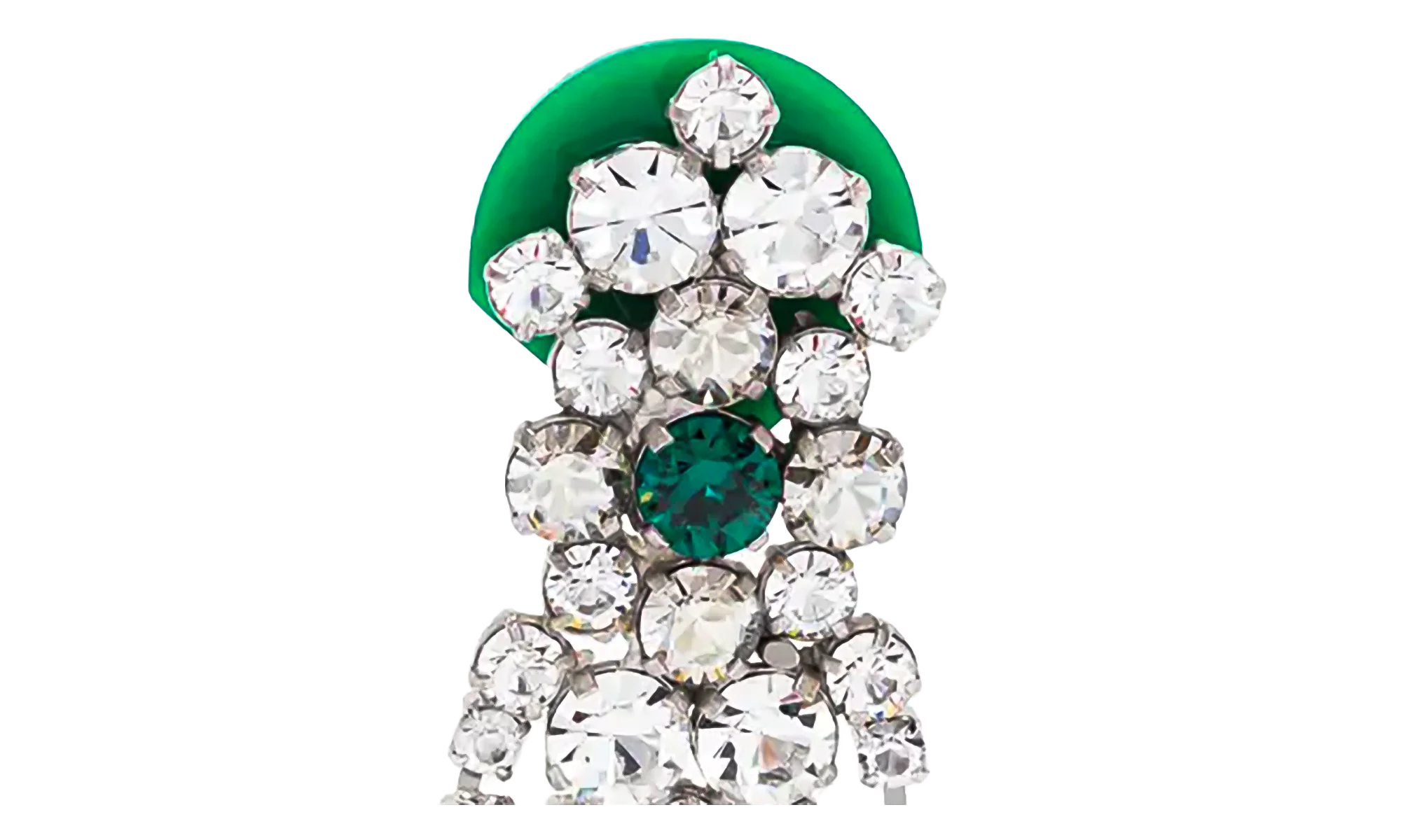 CRYSTAL DROP EARRINGS "Green" SM1VG0055P6479983