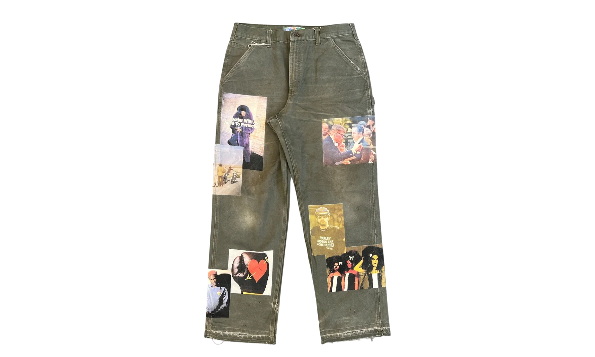 Tabloid Carpenter Trousers "Grey / Multicolor" BWA113