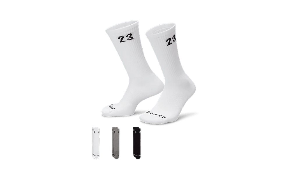 Essentials Crew Socks (3 Pairs) "Black/Grey/White" DA5718 911