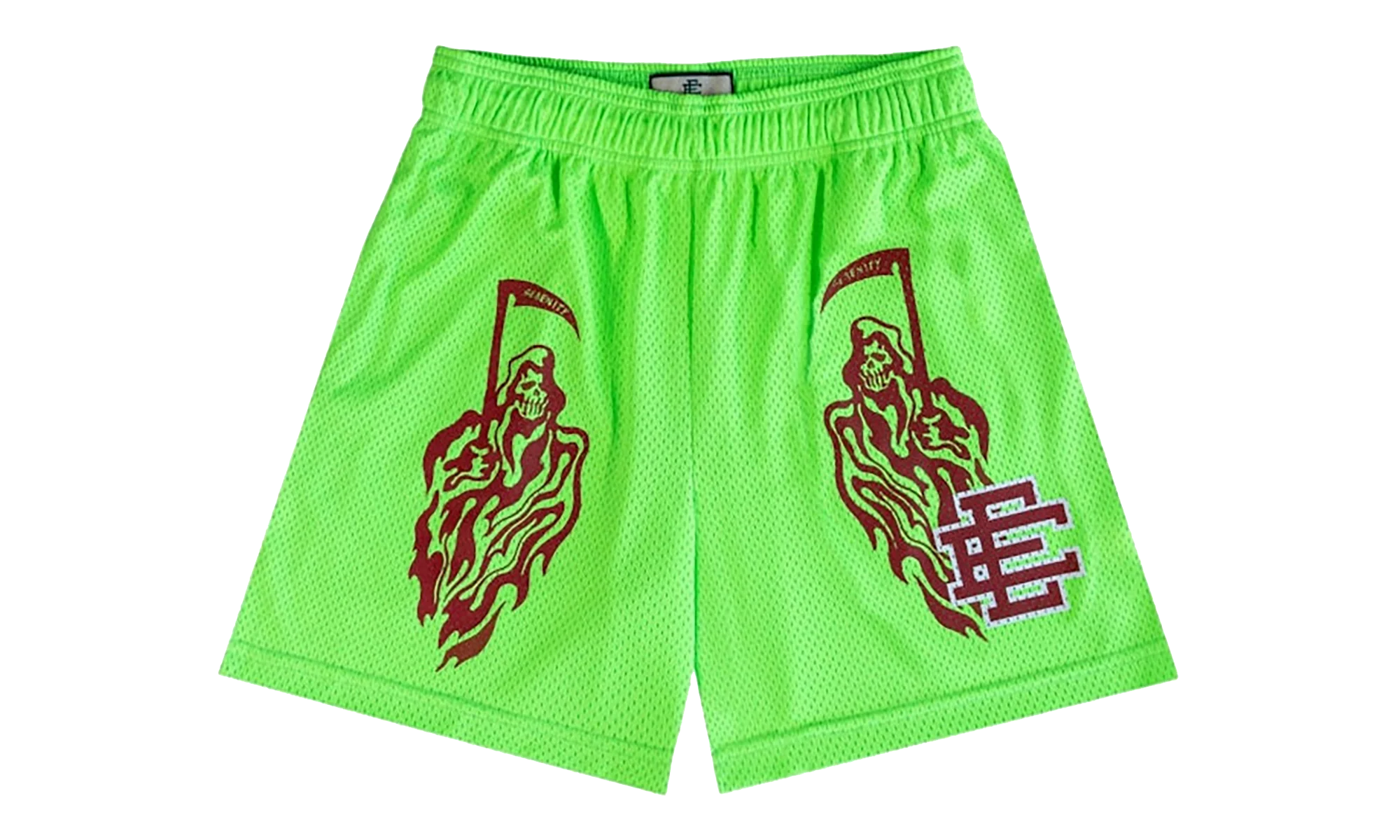 EE BASIC SHORT "WARREN LOTAS - Neon Green/ Red" EE678