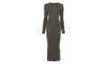 Abito Rib Long-Sleeve Dress WMNS "Bosco" RP02E4546 RJR 25