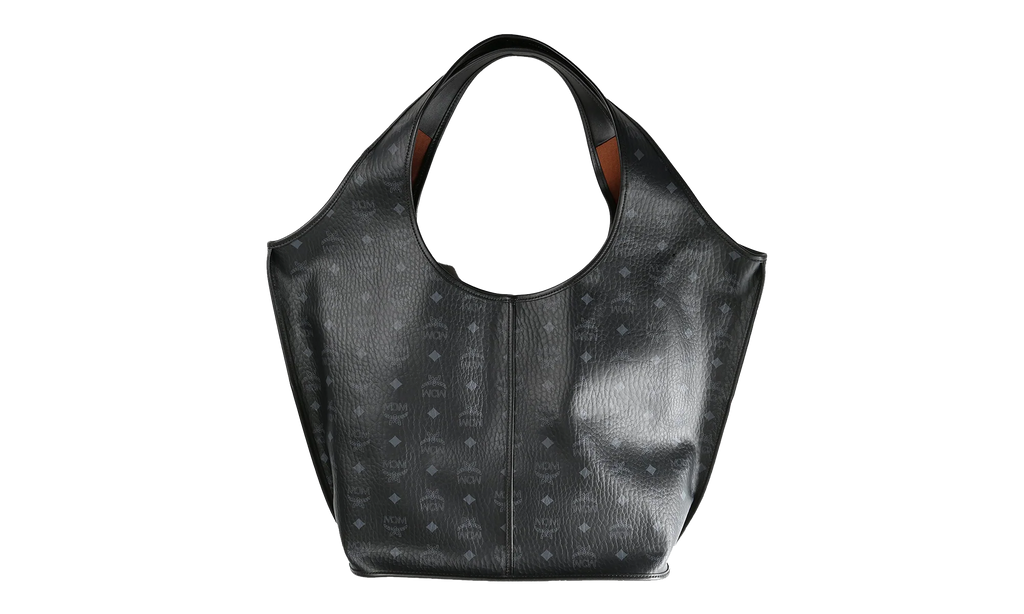 Extra Large Leni Shopper in Visetos "Black" MWPEATA02BK001