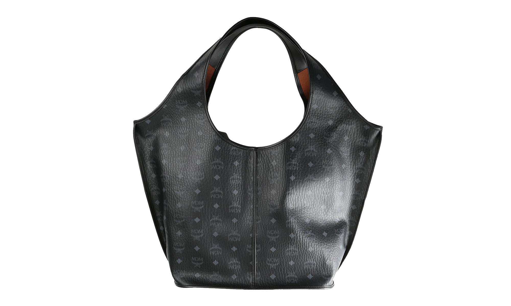 Extra Large Leni Shopper in Visetos "Black" MWPEATA02BK001