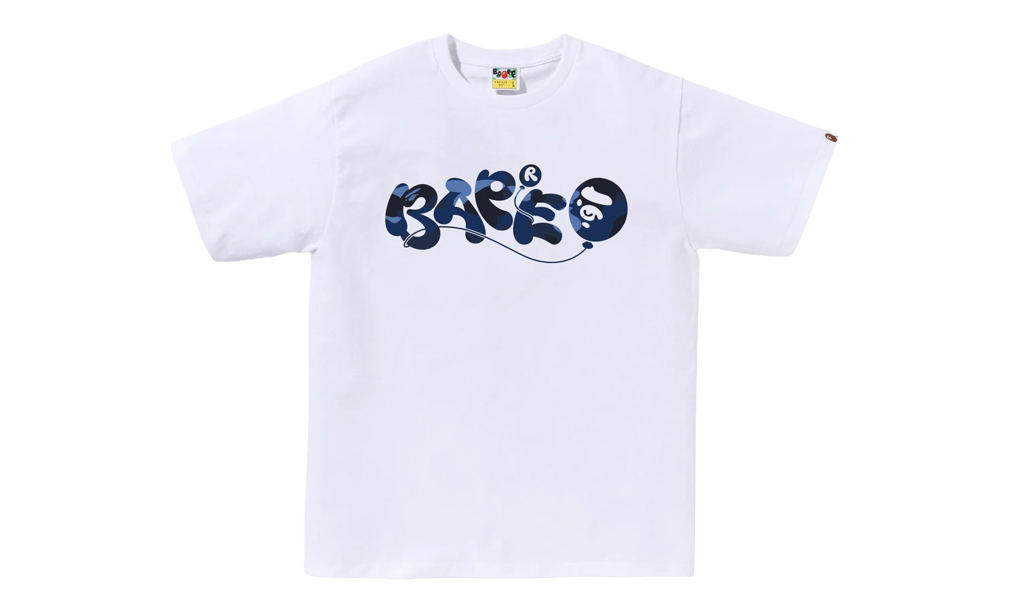 Color Camo Balloon Tee "White / Navy" 1L80 110 020 WHT
