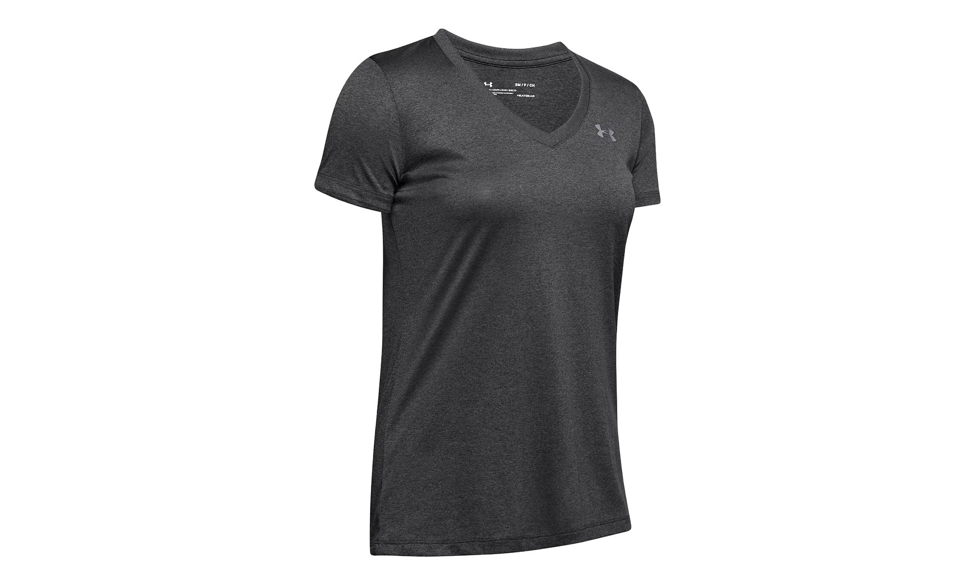 Tech V-Neck Short Sleeve T-Shirt WMNS "Gray" 1255839 090