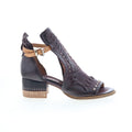 Markie 672013-201-0004 Womens Brown Leather Wedges Sandals Shoes