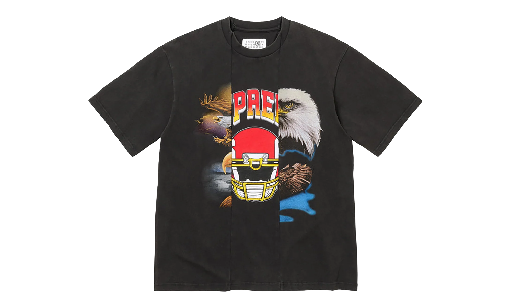 MM6 Maison Margiela Split S/S Top "SS26 - Black" SU27178