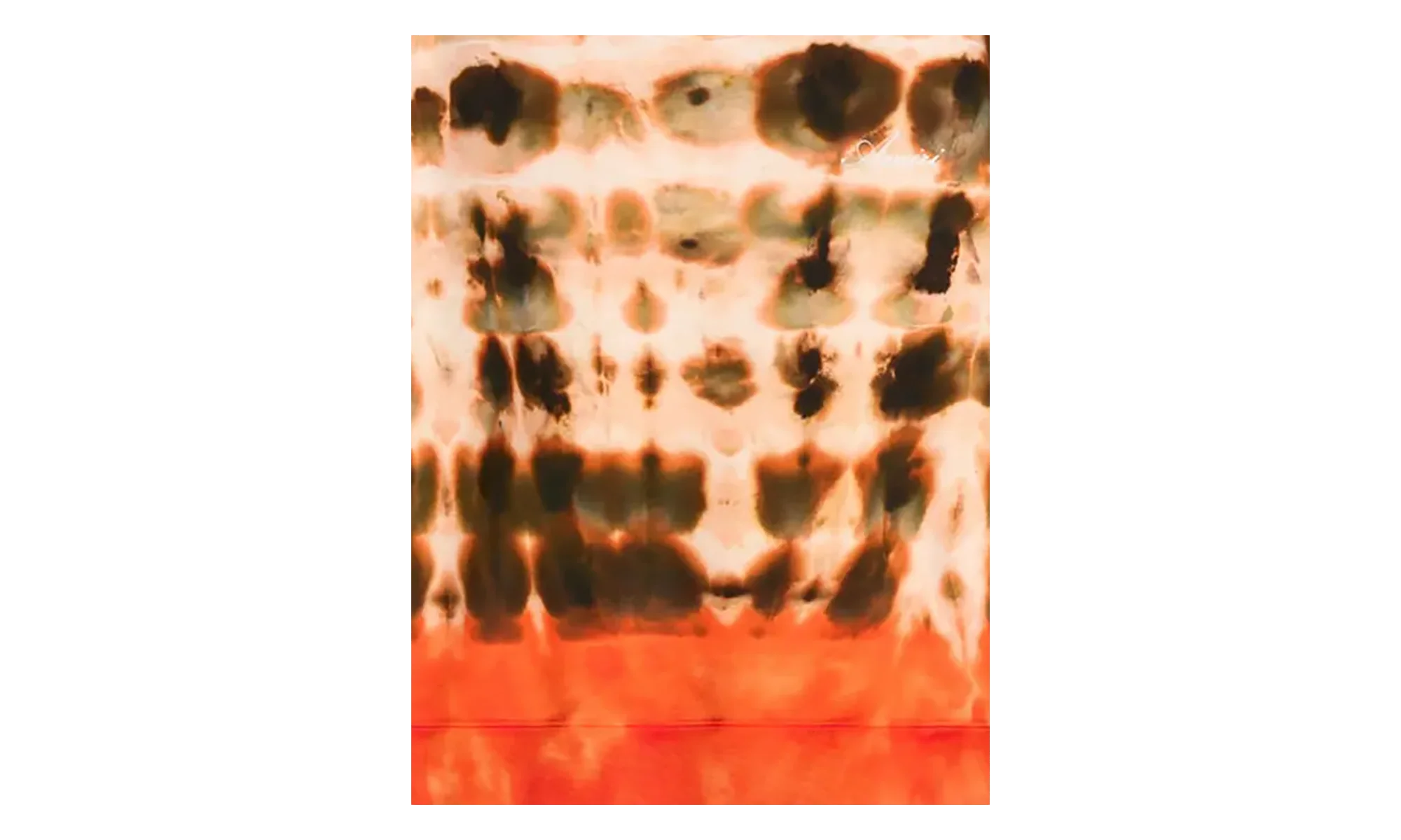 TIE DYE CREW SWEATSHIRT "Orange" AMR0090 Orange