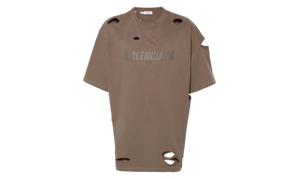 Distressed Graphic T-Shirt "Taupe" 651795 TKVB8 0718