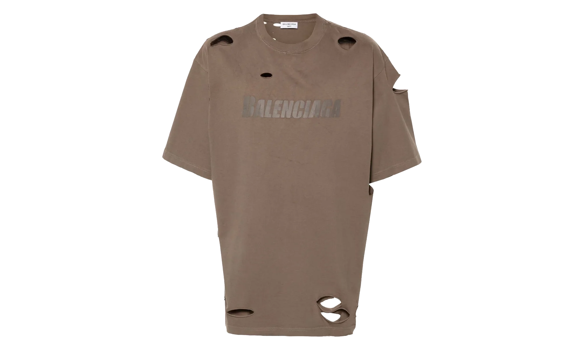 Distressed Graphic T-Shirt "Taupe" 651795 TKVB8 0718