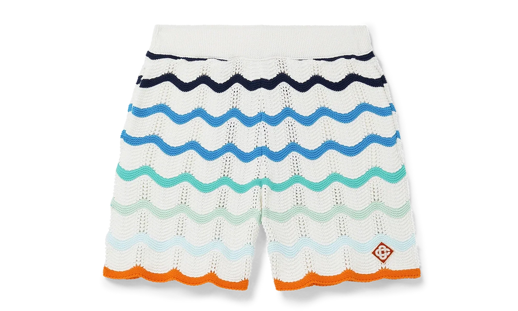 Gradient Wave Crochet Shorts "Orange / Multicolor" MS25 KW 981 01 MULT