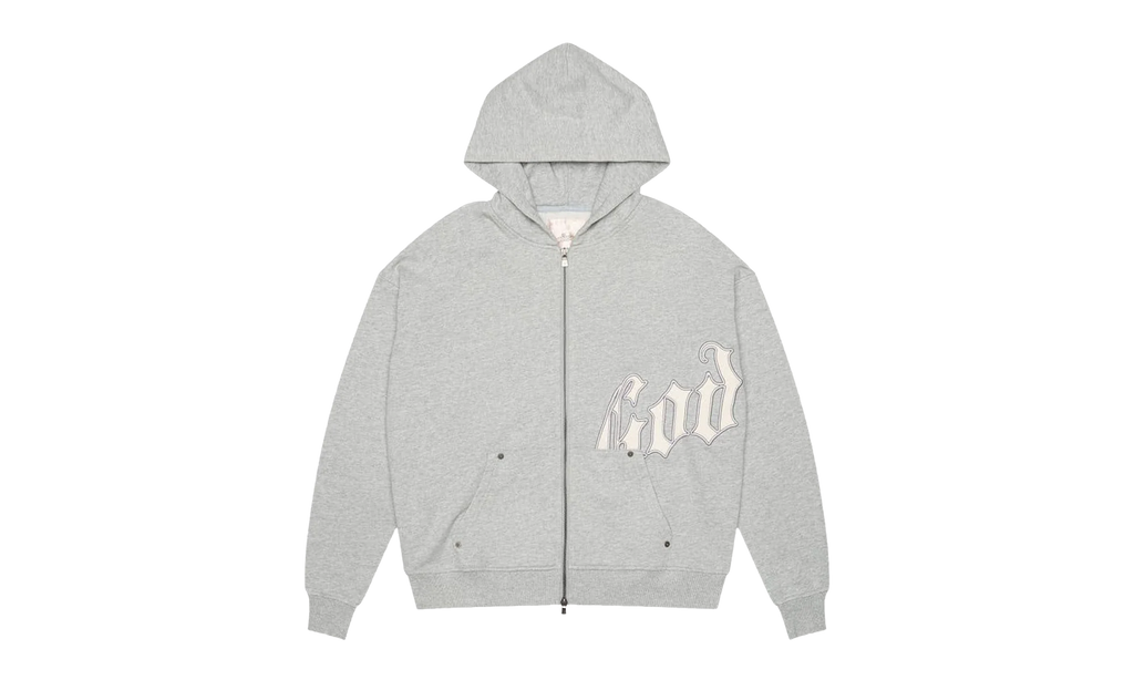 OG Logo Hoodie V2 "Grey / Silver Satin" KNKR1FEH