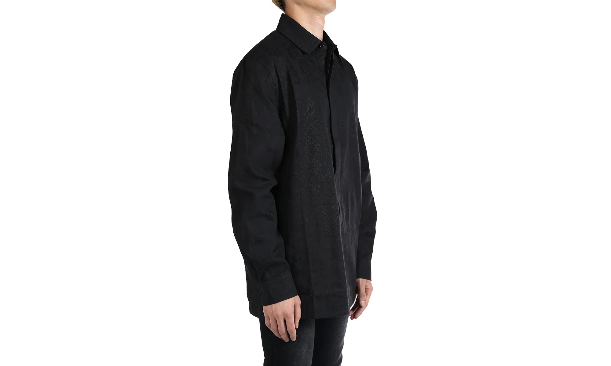 MA Bandana Linen Shirt "001 BLACK" AMSTOS1008