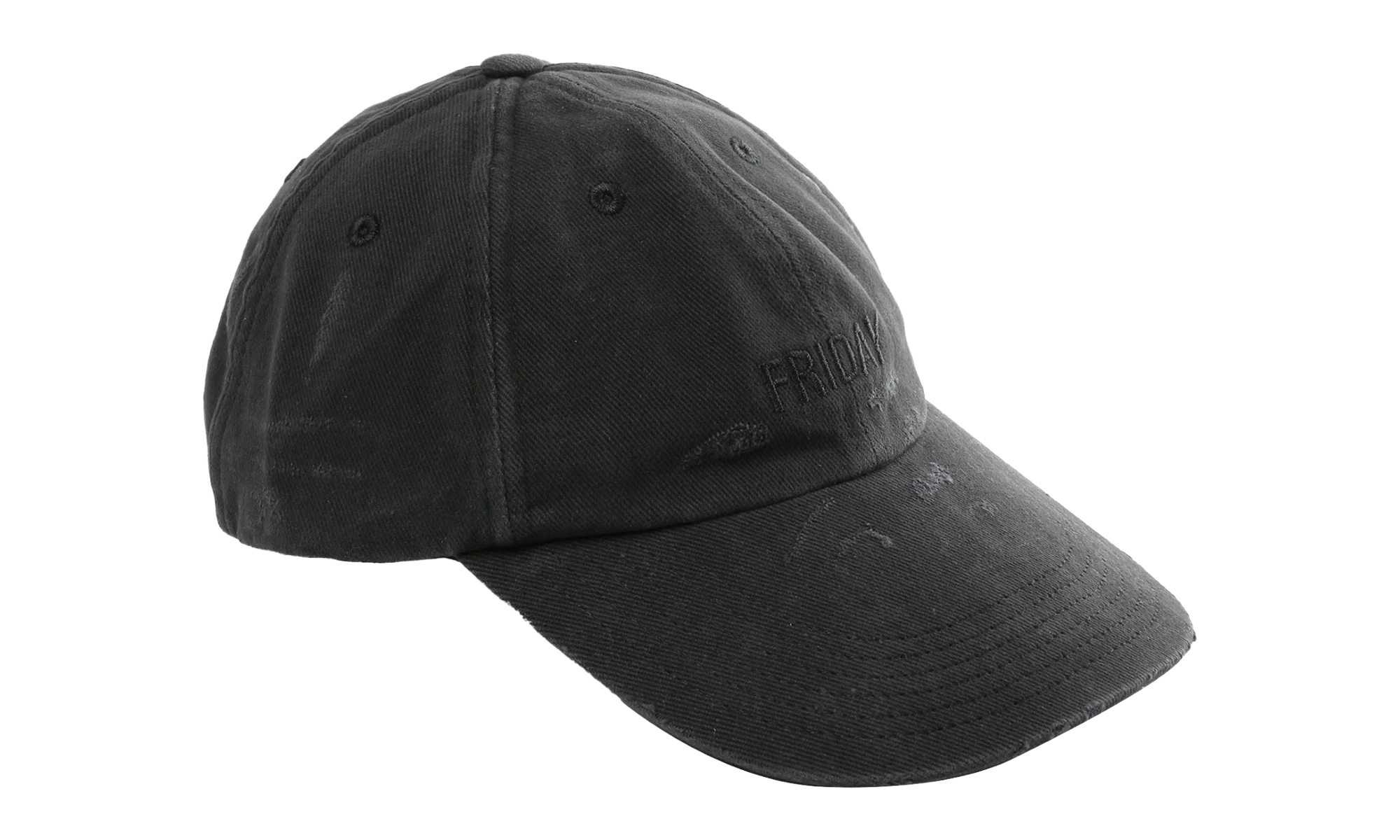 Friday Distressed Cap "Black" UE76CA326B BLAC