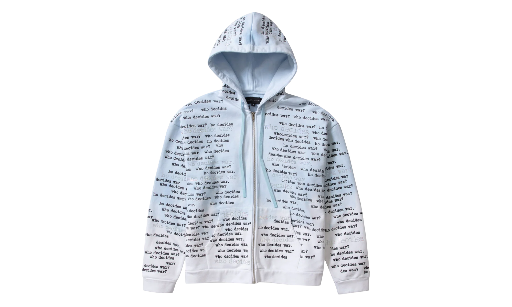 Scripture Zip Up Hoodie "Light Blue" DIGY93S3