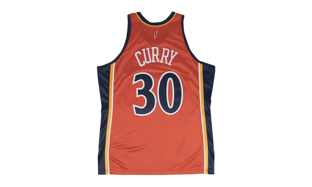 NBA Stephen Curry Authentic Jersey "2009-10 Golden State Warriors - Orange" 72263W309SCURR