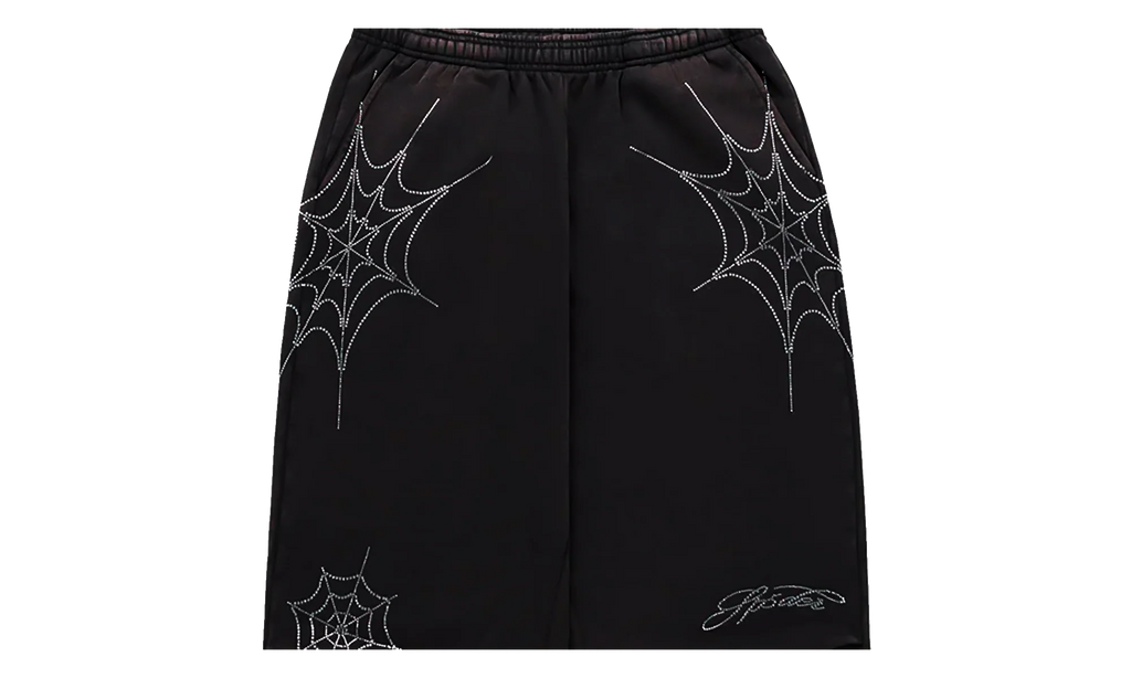 Rhinestone We Zip Sweatpants "Black" SP5der395