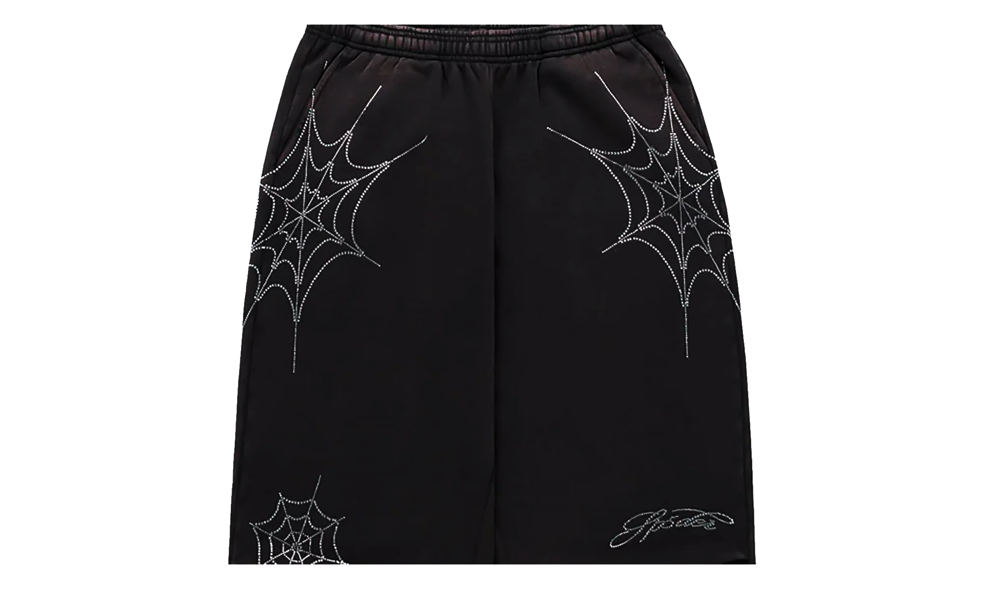 Rhinestone We Zip Sweatpants "Black" SP5der395